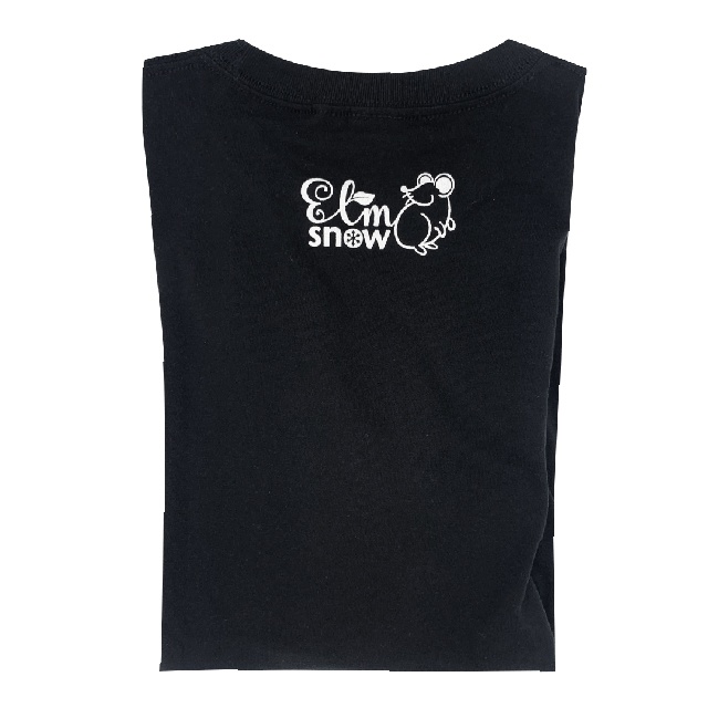 氷花りのTシャツ ブラック