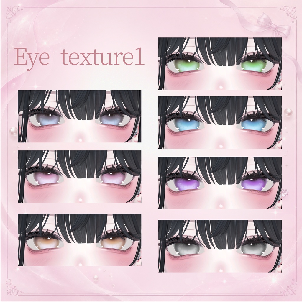【海咲/Misaki】3Type Filter Make up texture + Body texture & 2Type Eye texture