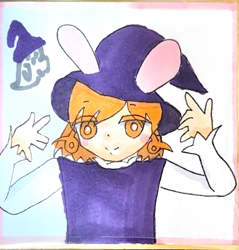 ハロウィン原画　「魔女っ子キャロル」