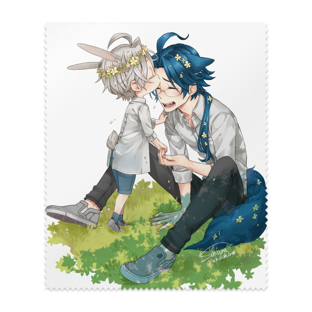 メガネ拭き(ラシエルとクラウド)