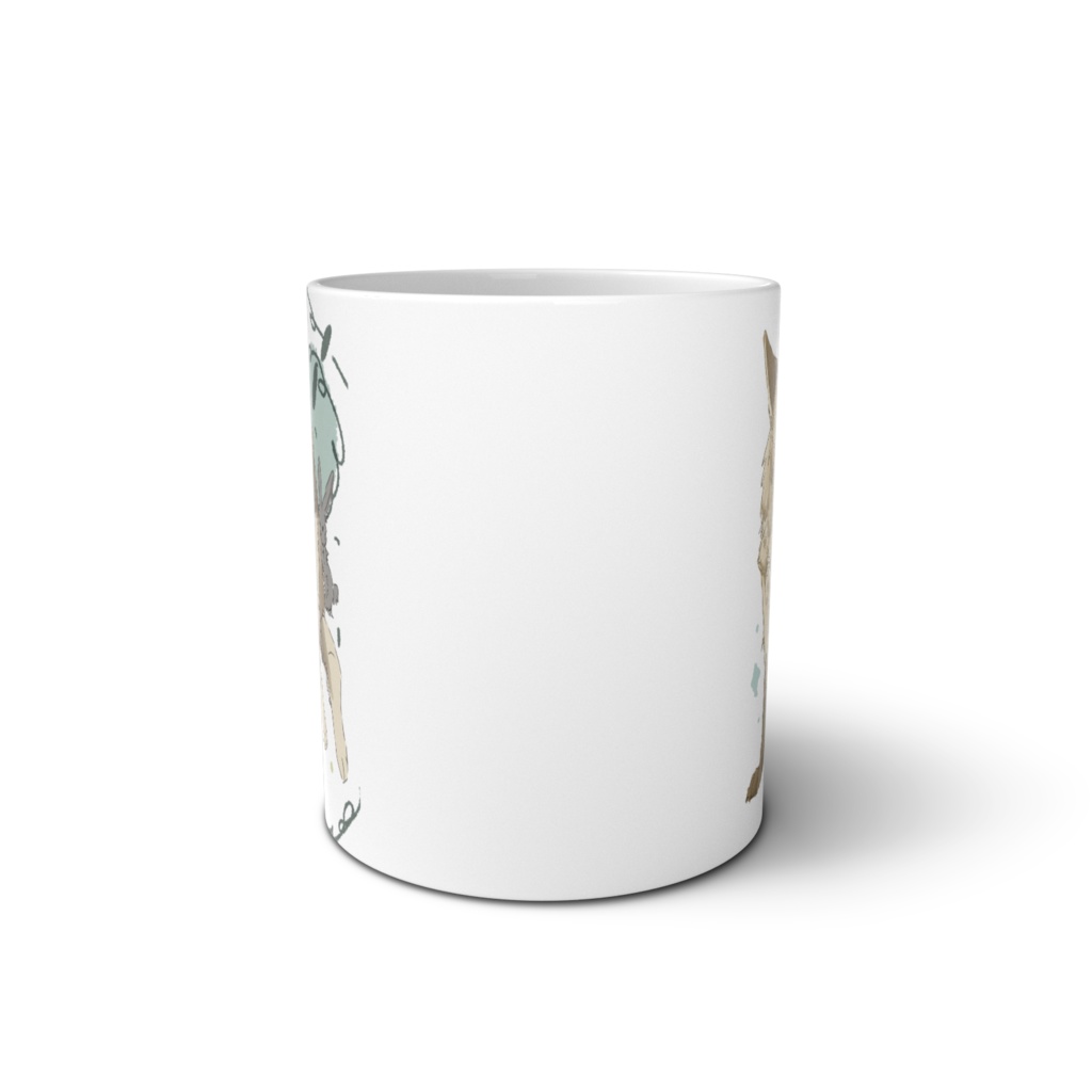 オオカミとキツネのマグカップ