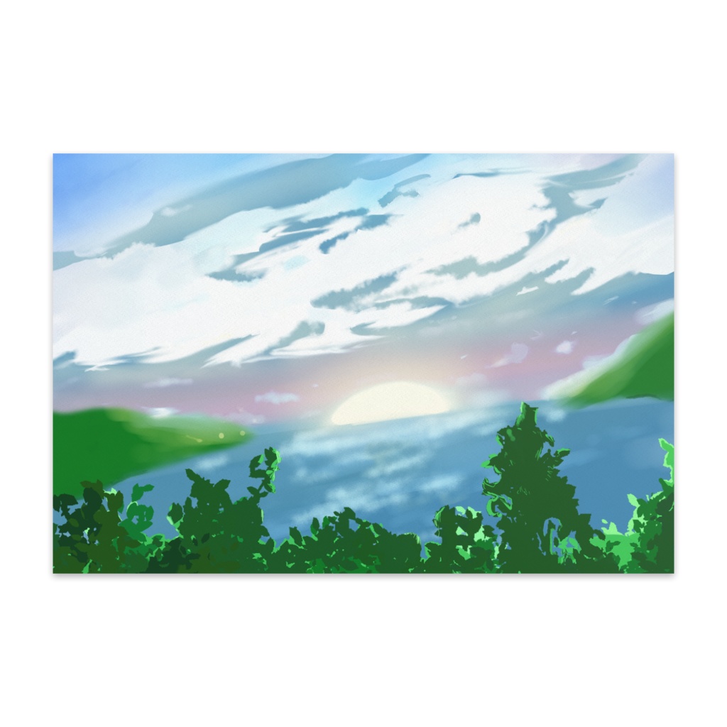 だいふく　背景ポストカード