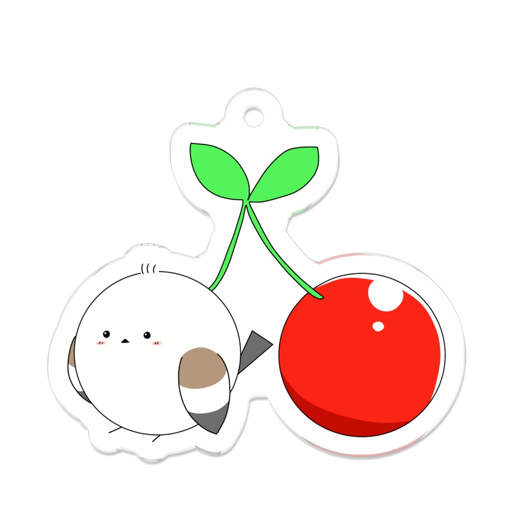 だいふく　アクリルキーホルダー（さくらんぼ）