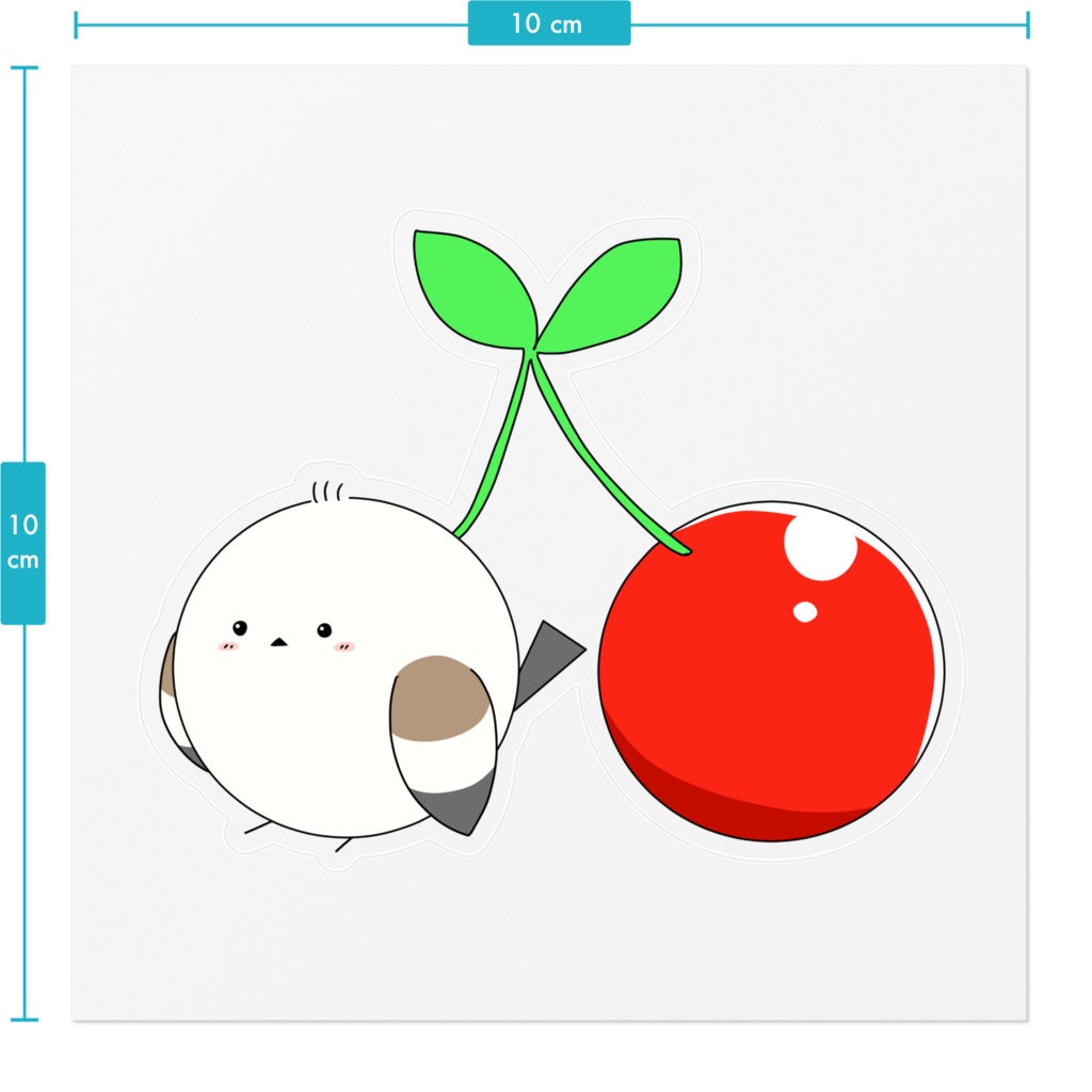 だいふく ステッカー(さくらんぼ)