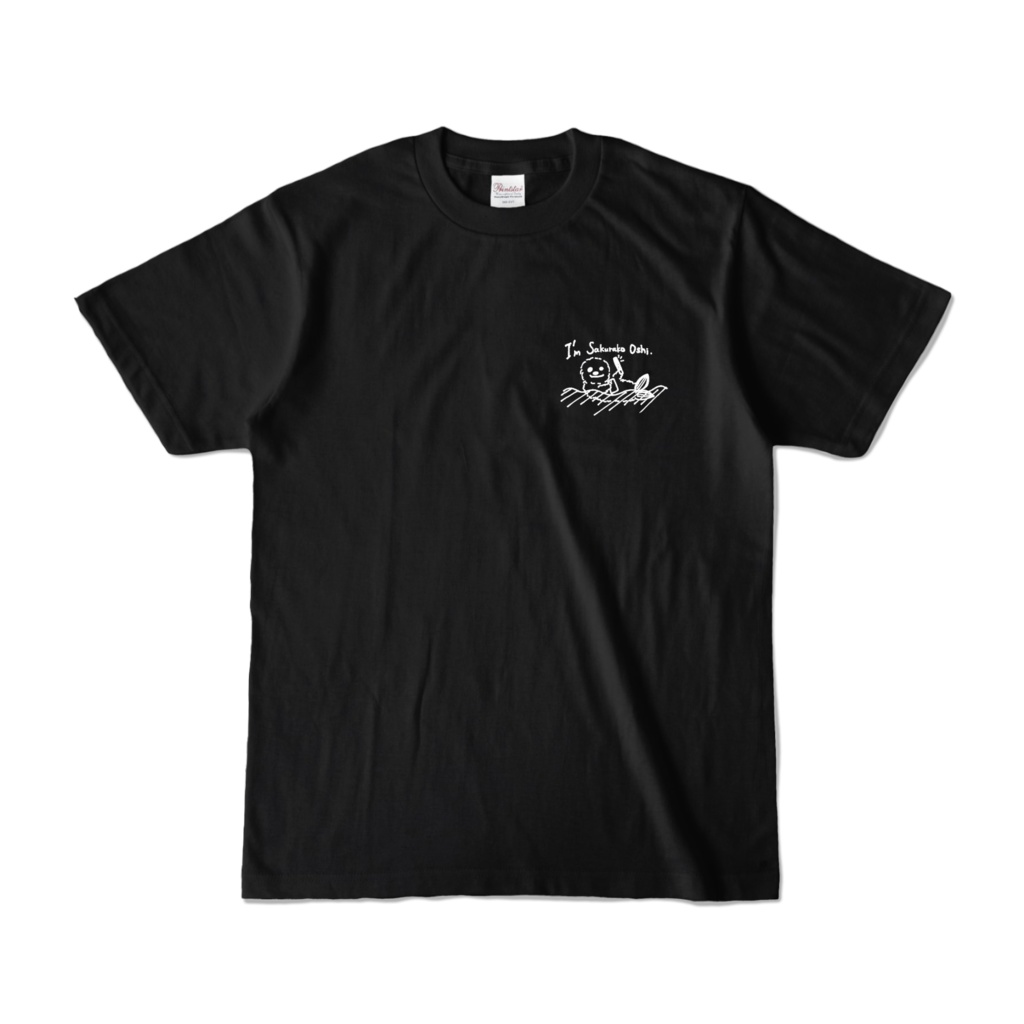 なるせ桜子オリジナルTシャツ(らっこver)ブラック
