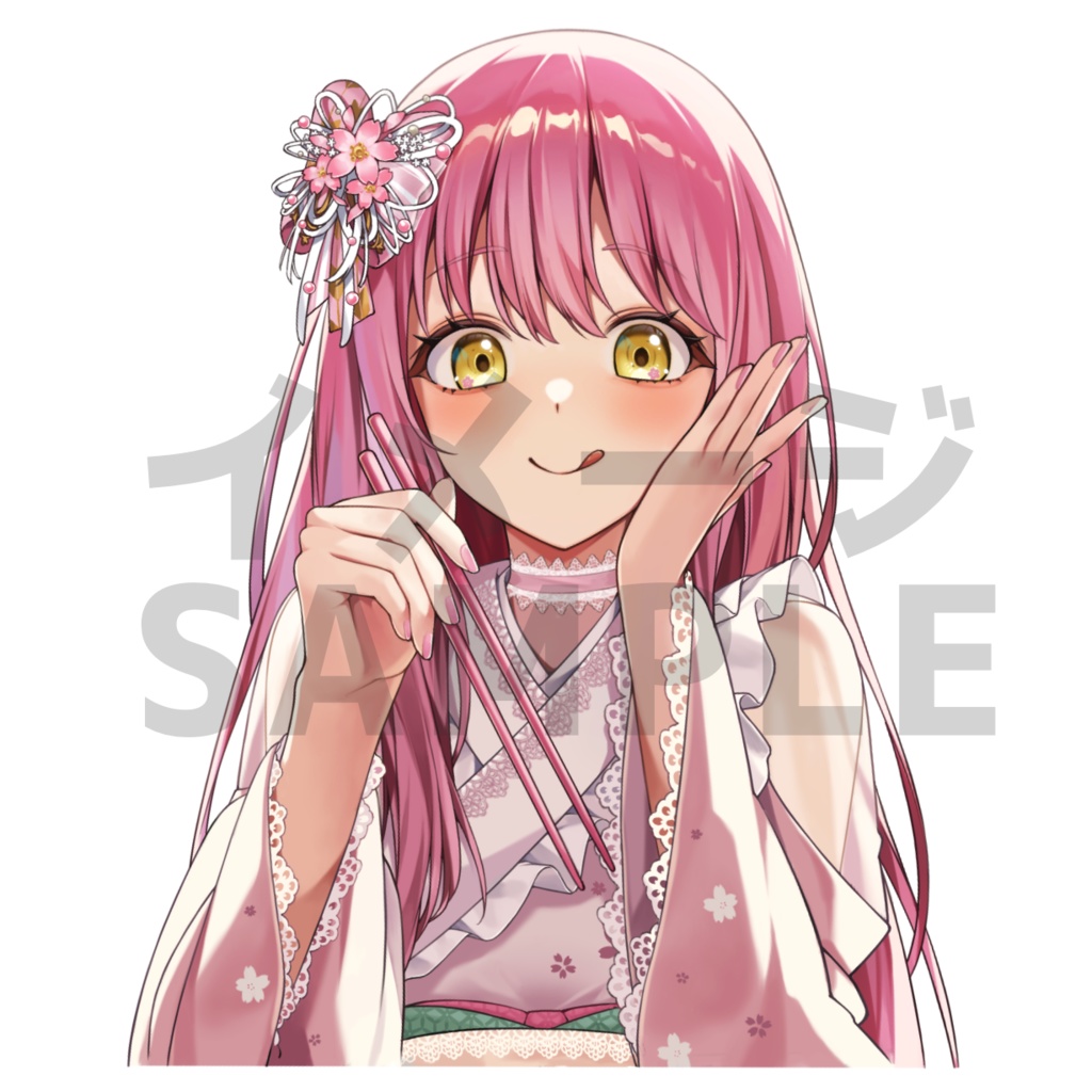 なるせ桜子バースデー描き下ろし｢一緒にたべよう！｣アクリルスタンド