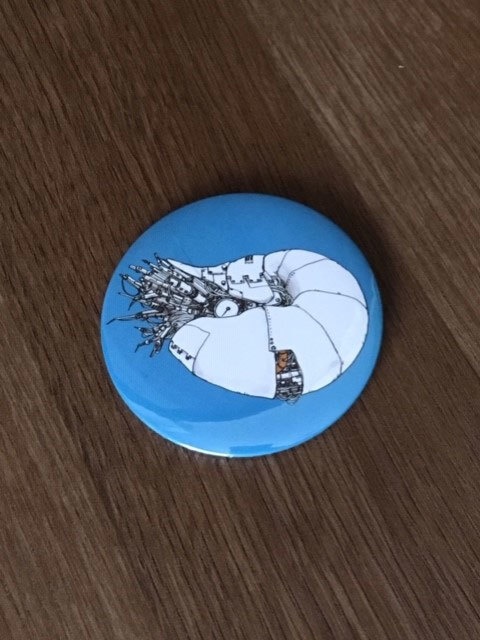 オウムガイ缶バッジ