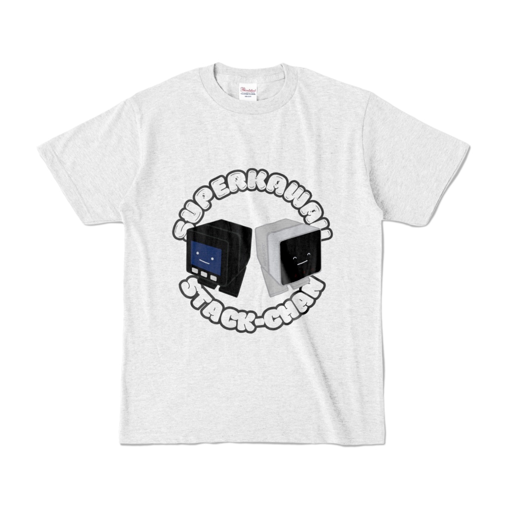 ｽﾀｯｸﾁｬﾝなかよしTシャツアッシュ