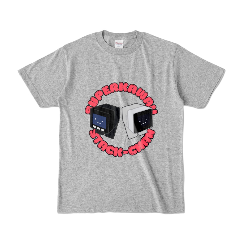 ｽﾀｯｸﾁｬﾝなかよしTシャツグレー