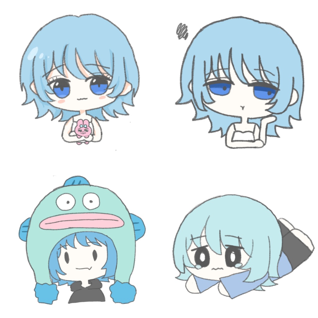 でんさん作ステッカーセット