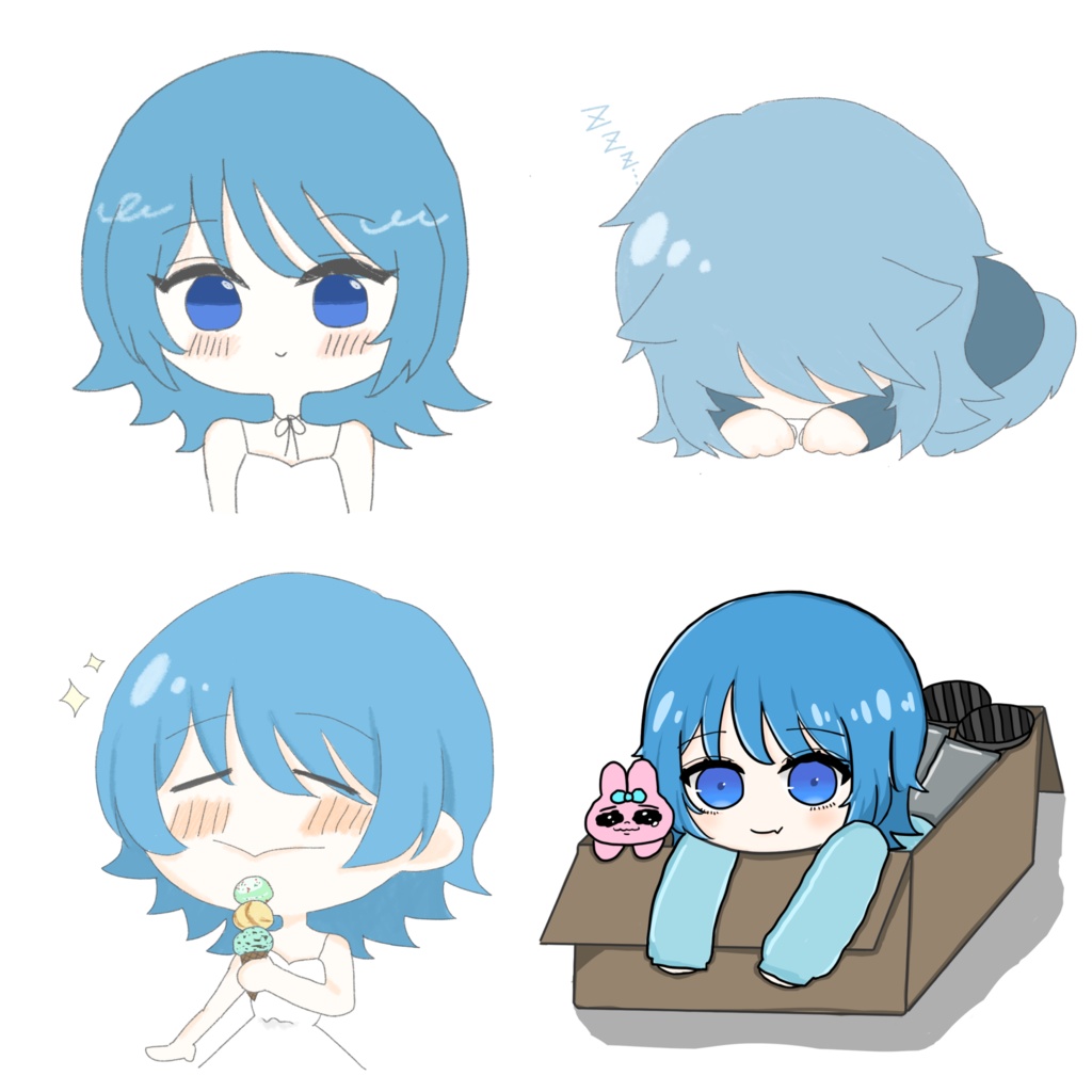 でんさん作ステッカーセット