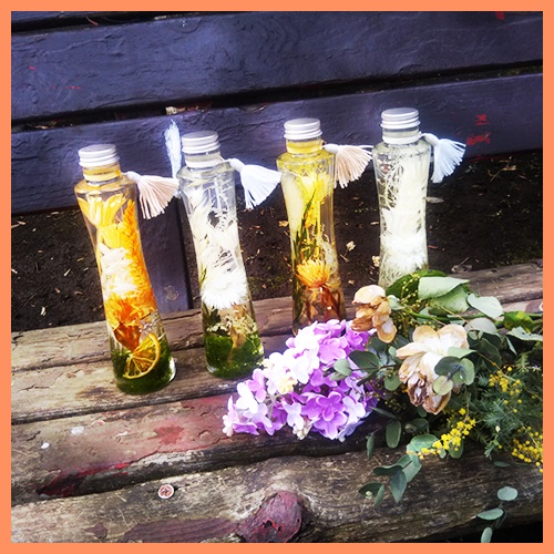 イメージハーバリウムのシルバーリングノート