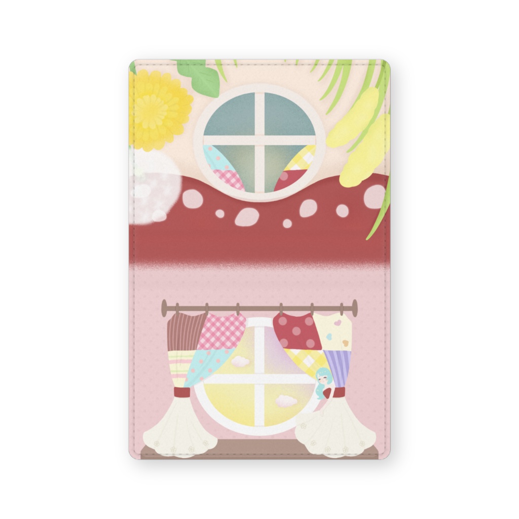 名刺入れ きのこのお家