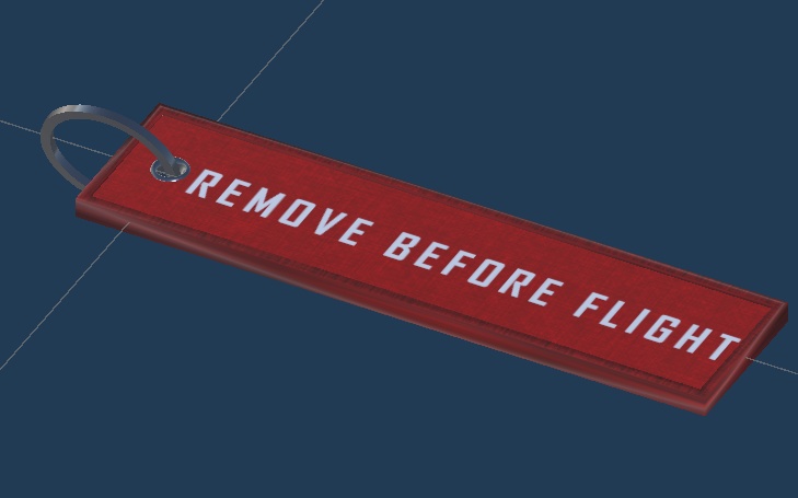 【アクセサリー】フライトタグキーホルダー【VRChat】