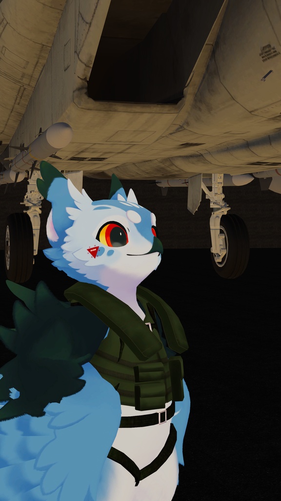 【アンシア・グリフォネット専用】ミリタリーベスト+救命具 TacVest+【VRChat】