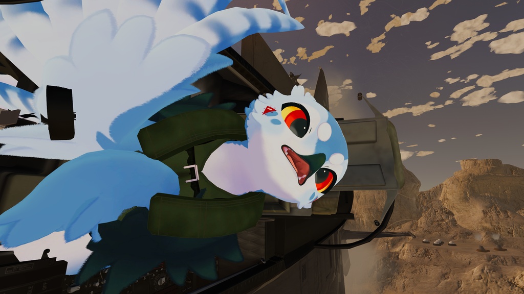 【アンシア・グリフォネット専用】ミリタリーベスト+救命具 TacVest+【VRChat】