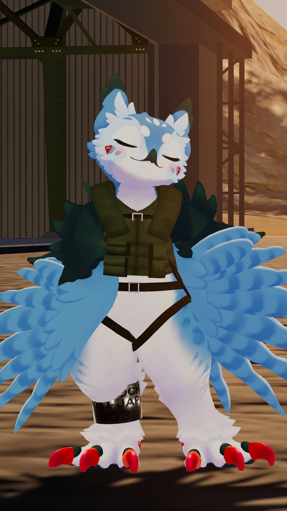 【アンシア・グリフォネット専用】ミリタリーベスト+救命具 TacVest+【VRChat】