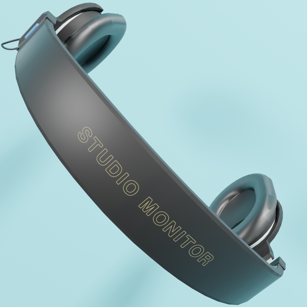 【3Dモデル】レコーディング用ヘッドフォン 900ST風 HDRP対応