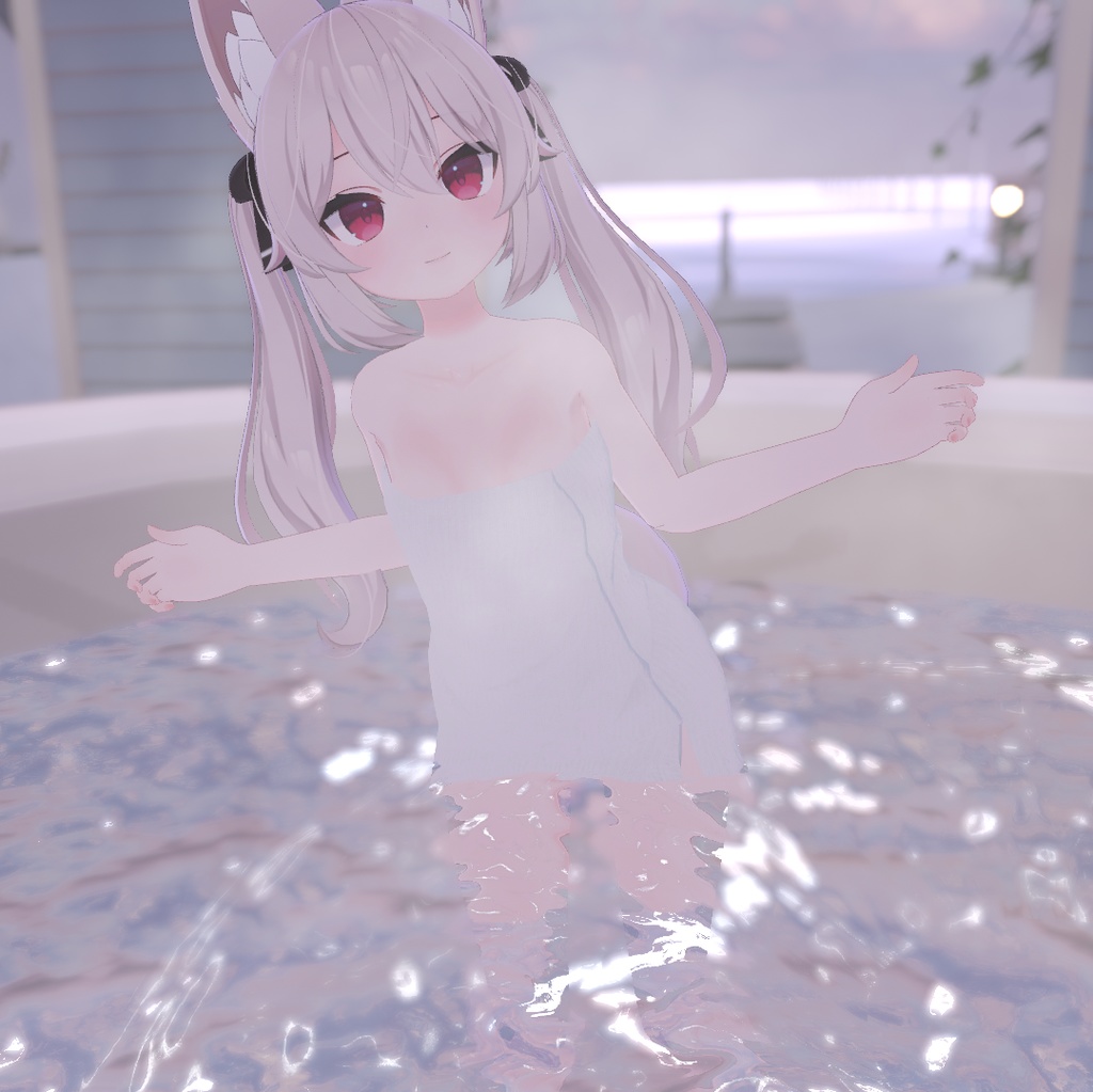 『バスタオル』こまどアバター対応衣装、おまけシェイプキー付き