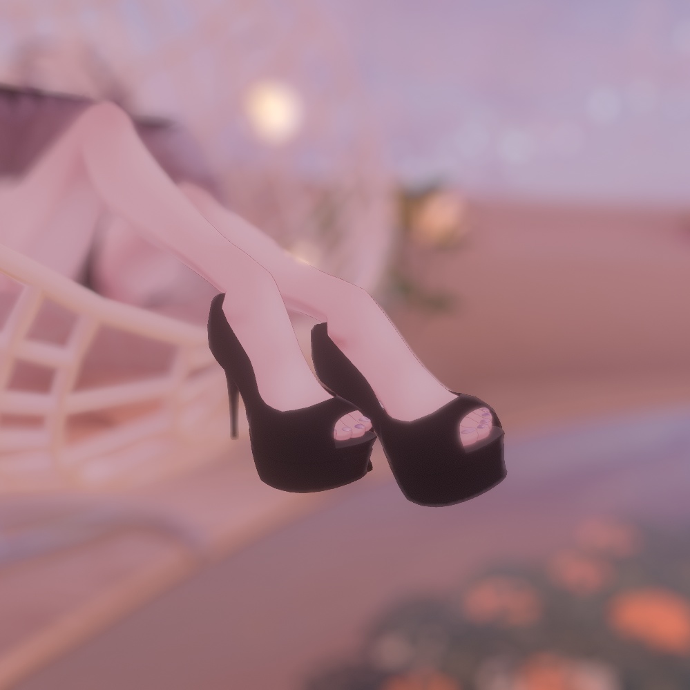 無料配布あり!ルーナリット,リーファ等『Open Toe High Heels』VRChat