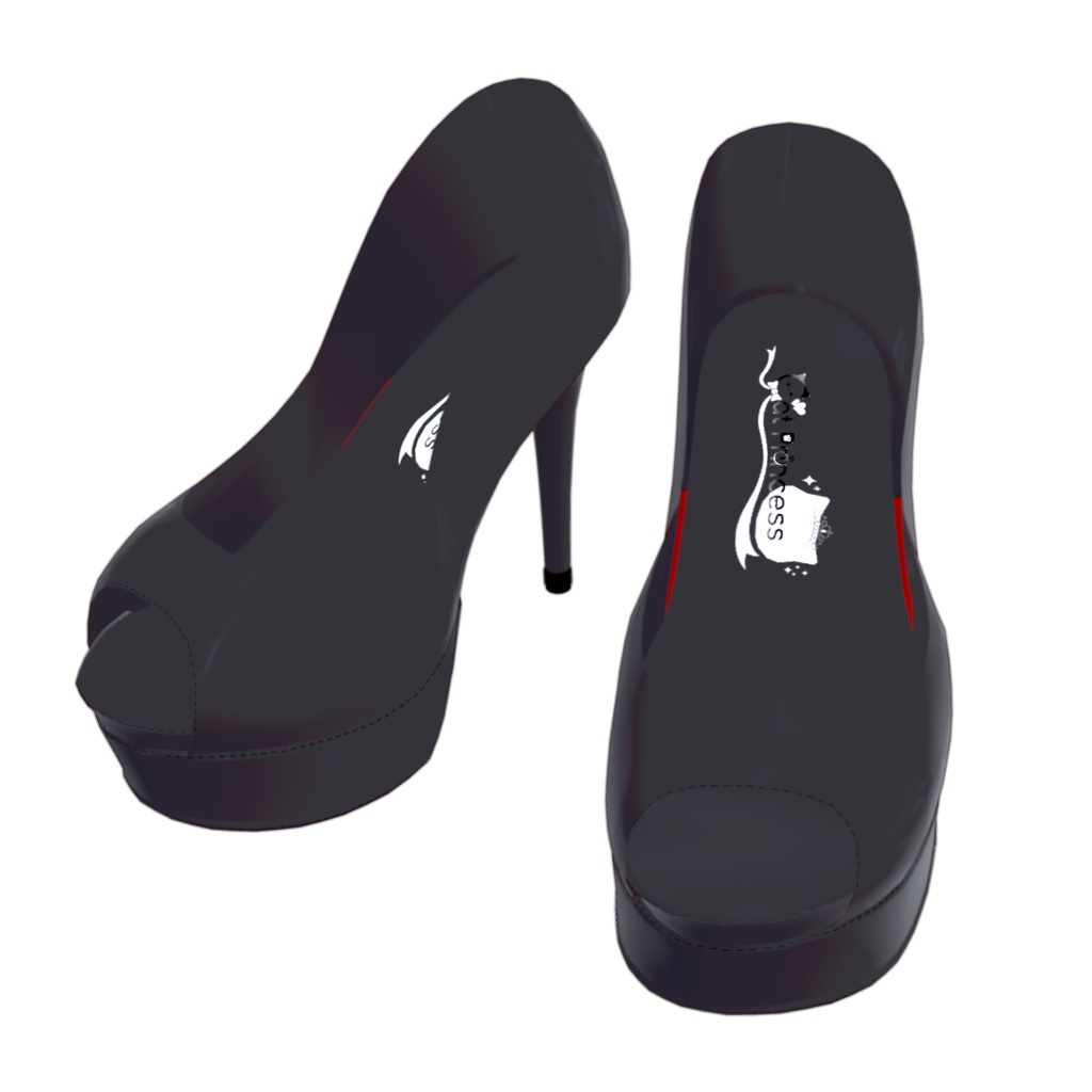 無料配布あり!ルーナリット,リーファ等『Open Toe High Heels』VRChat