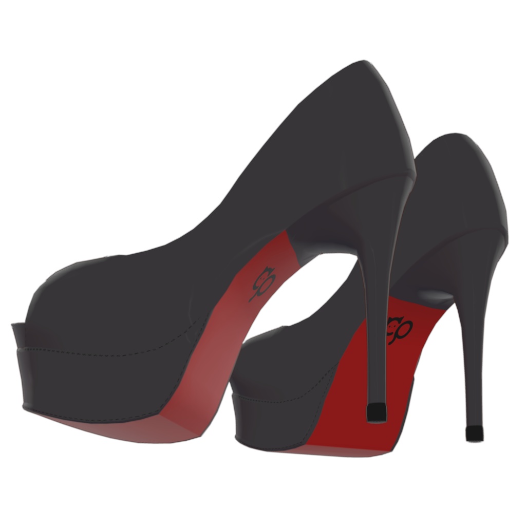 無料配布あり!ルーナリット,リーファ等『Open Toe High Heels』VRChat