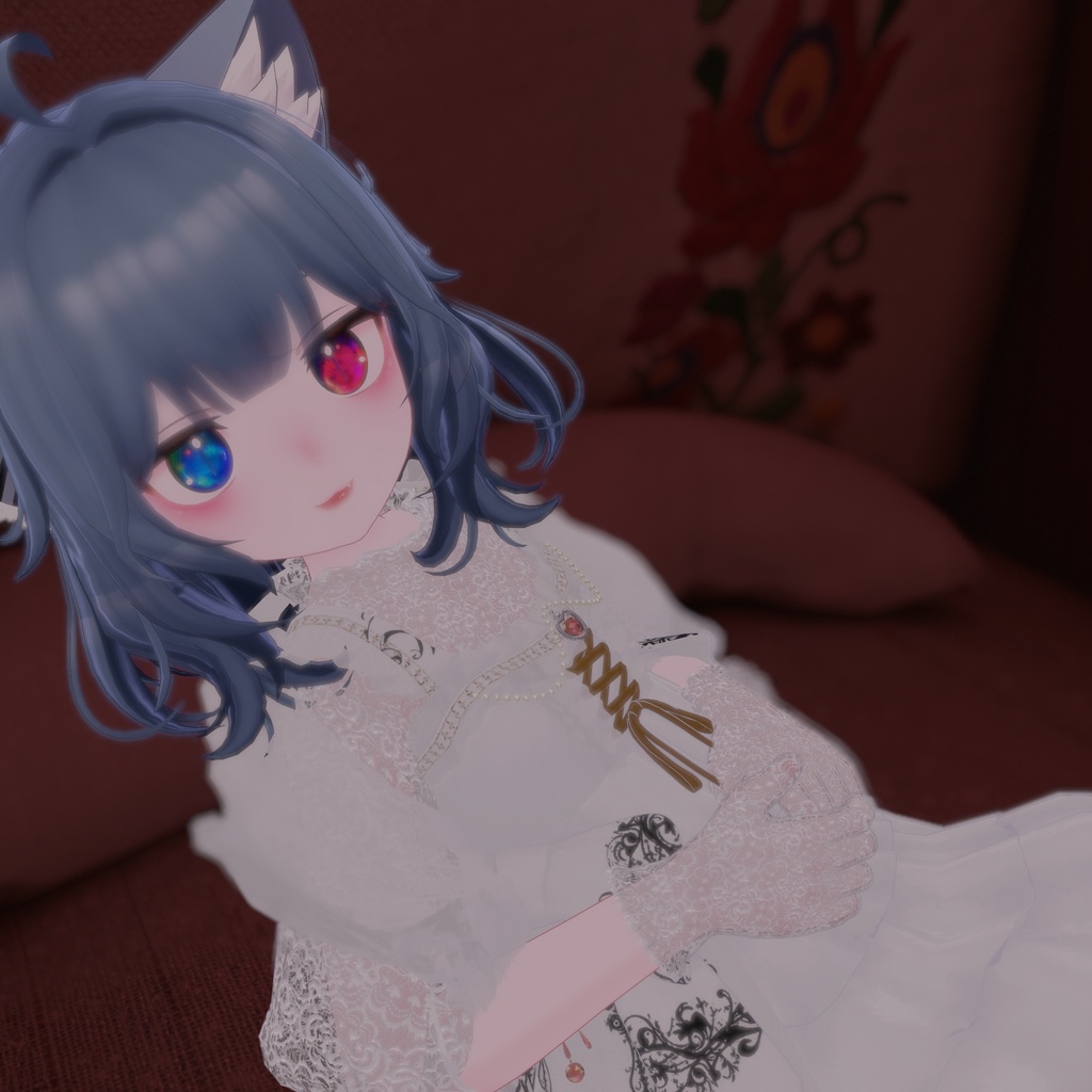 『See-through Gothic one-piece シースルーゴシックワンピース』複数アバター対応衣装