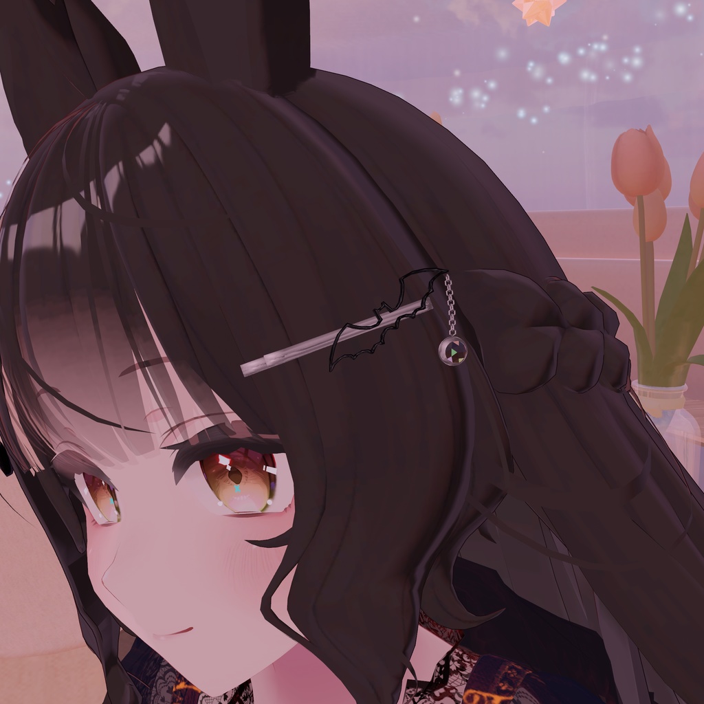 無料！フォロワー200人記念『コウモリヘアピン』ハロウィン改変にどうぞ