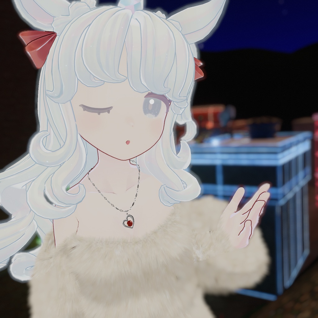 『Lace up off shoulder レースアップオフショルダー』複数アバター対応衣装