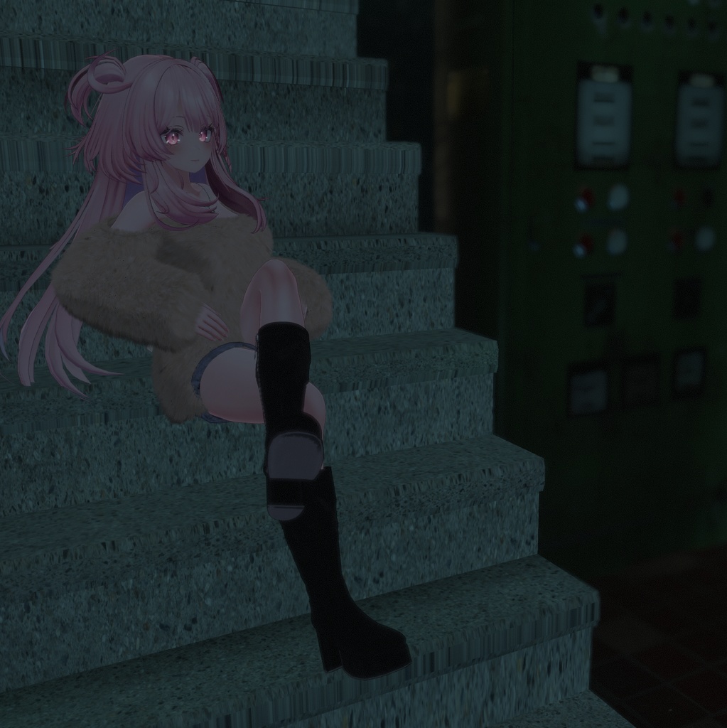 『Lace up off shoulder レースアップオフショルダー』複数アバター対応衣装