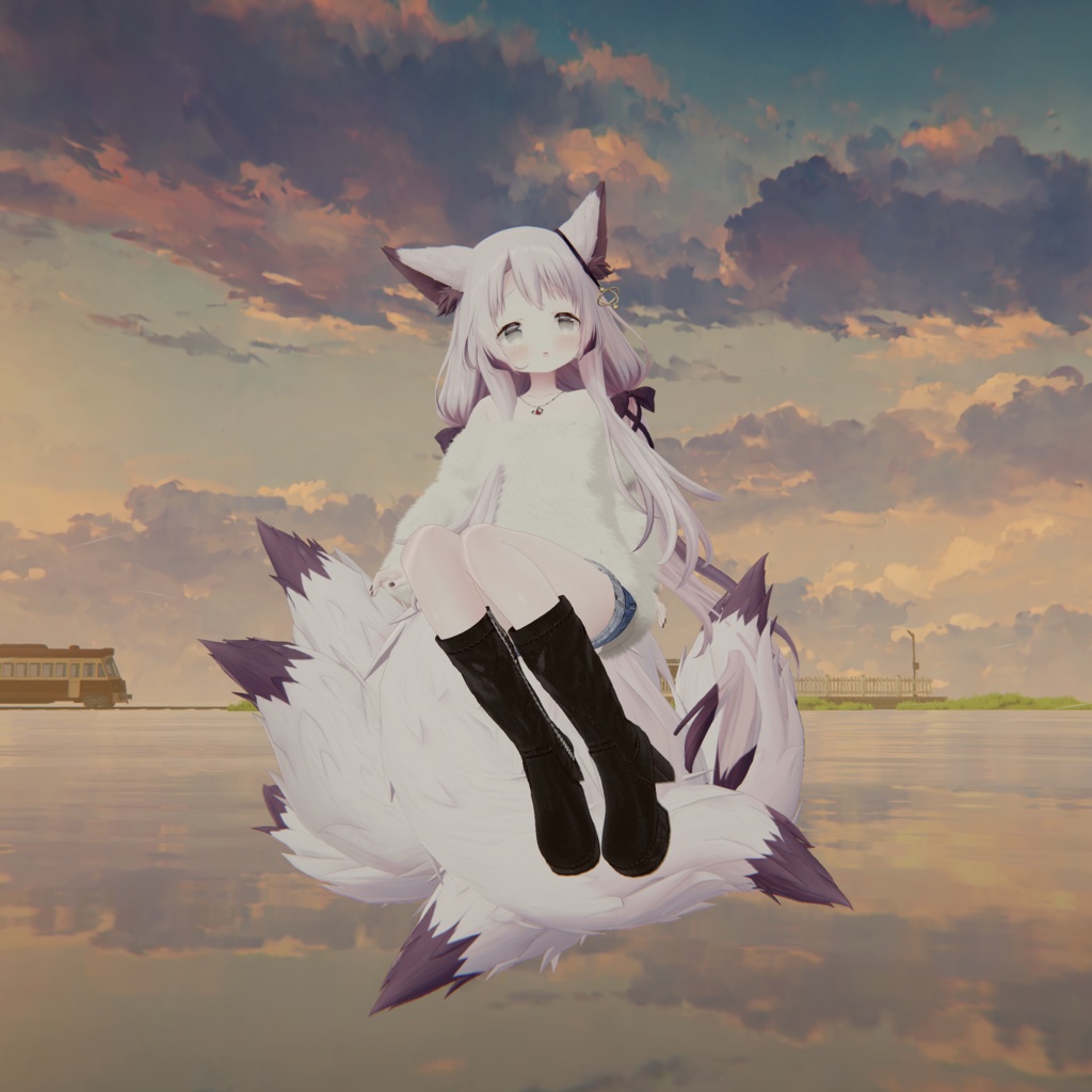 『Lace up off shoulder レースアップオフショルダー』複数アバター対応衣装