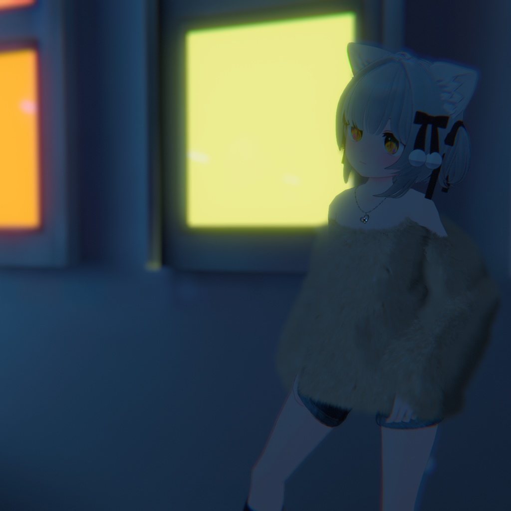 『Lace up off shoulder レースアップオフショルダー』複数アバター対応衣装