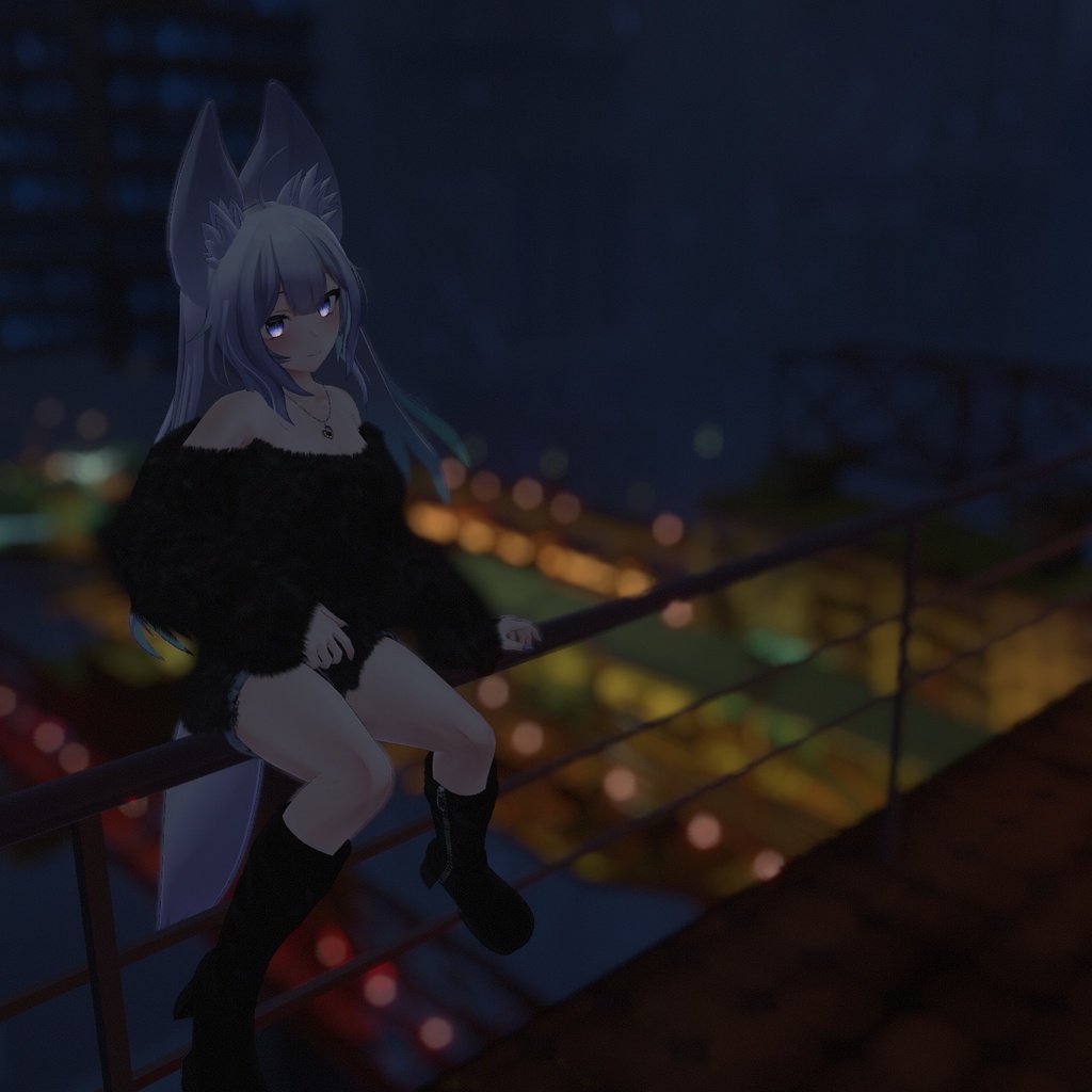 『Lace up off shoulder レースアップオフショルダー』複数アバター対応衣装