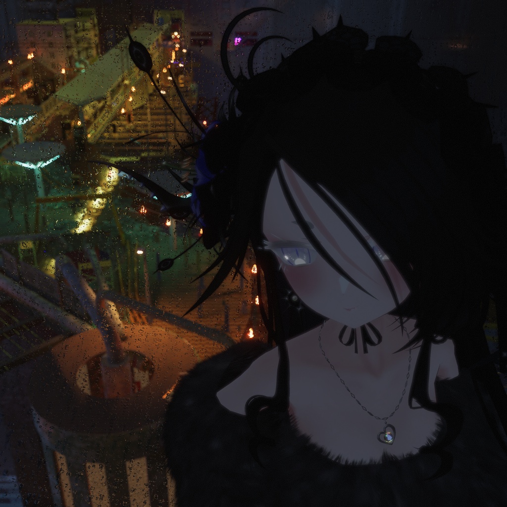 『Lace up off shoulder レースアップオフショルダー』複数アバター対応衣装