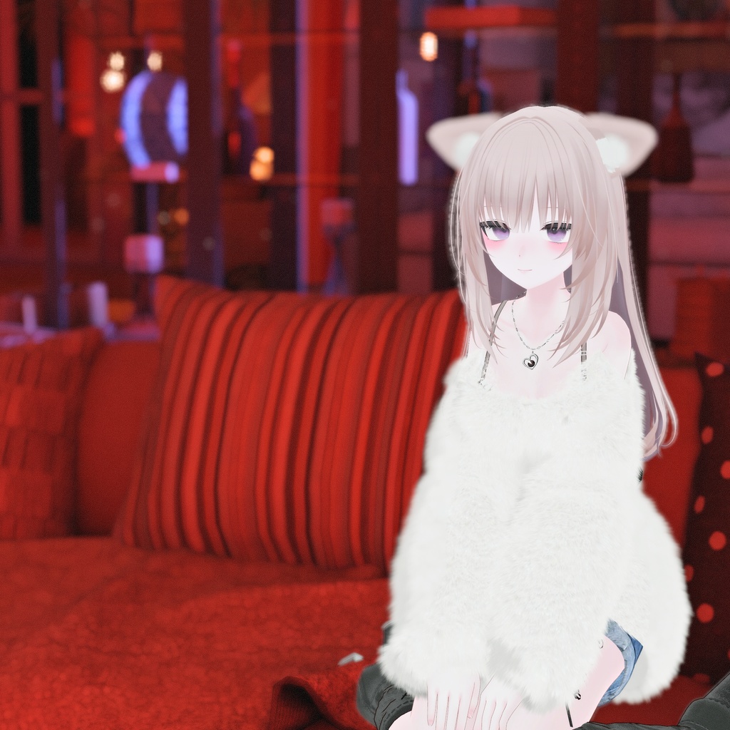 『Lace up off shoulder レースアップオフショルダー』複数アバター対応衣装