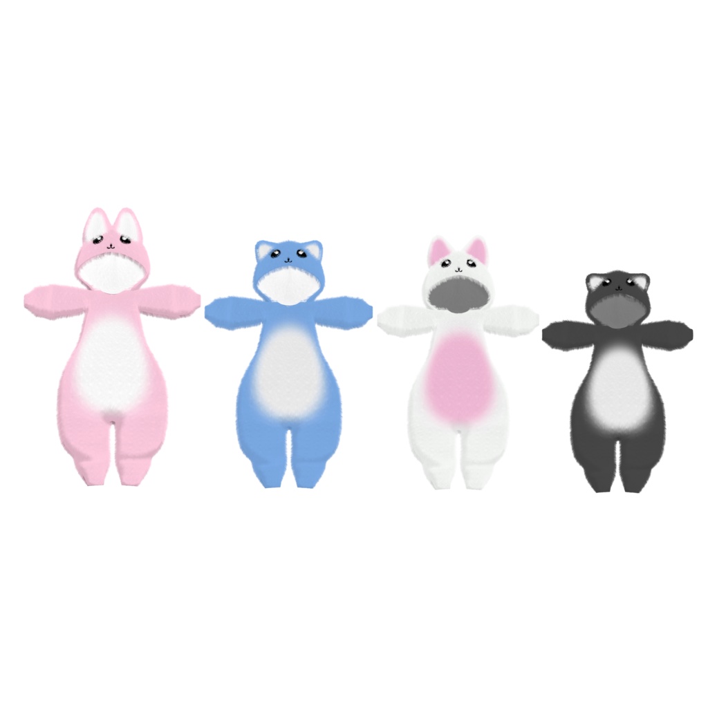 『きぐるみ』あまうさ、ももね、リアアリス、レイシャーク対応衣装