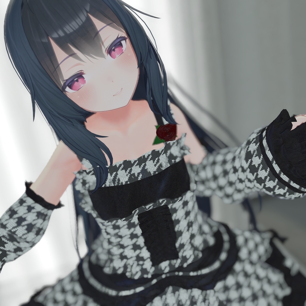 『Fishtail Frill Dress フィッシュテールフリルドレス』複数アバター対応衣装