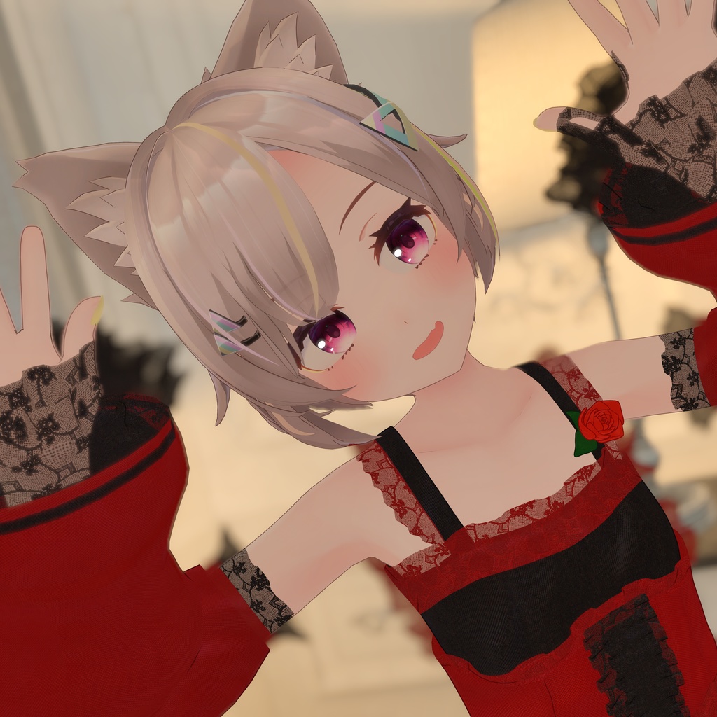 『Fishtail Frill Dress フィッシュテールフリルドレス』複数アバター対応衣装