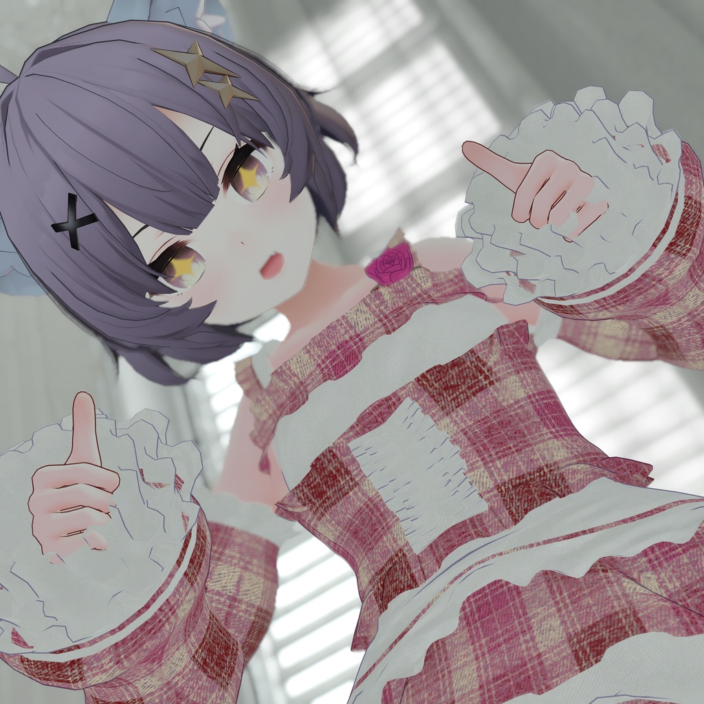 『Fishtail Frill Dress フィッシュテールフリルドレス』複数アバター対応衣装