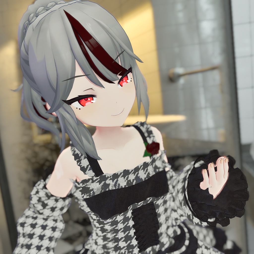 『Fishtail Frill Dress フィッシュテールフリルドレス』複数アバター対応衣装