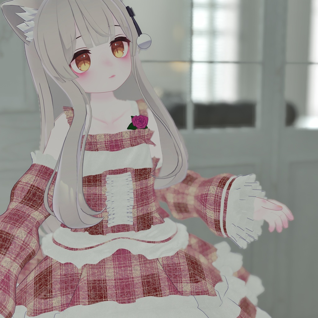 『Fishtail Frill Dress フィッシュテールフリルドレス』複数アバター対応衣装