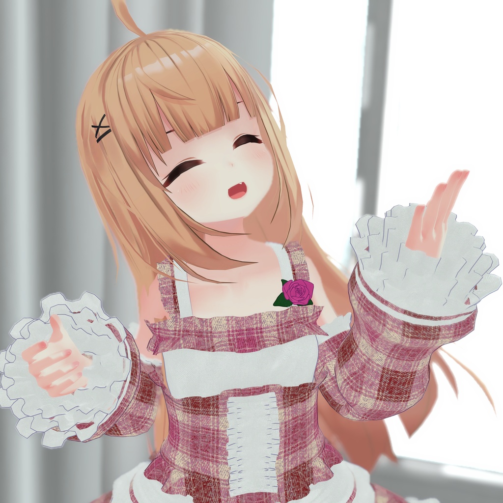 『Fishtail Frill Dress フィッシュテールフリルドレス』複数アバター対応衣装