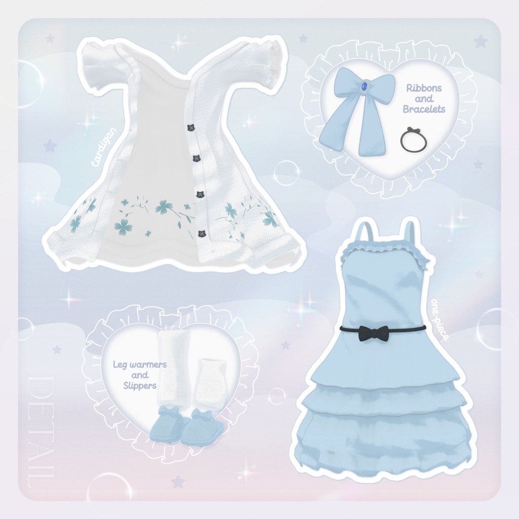 『おおかみっこワンピ』複数アバター対応衣装