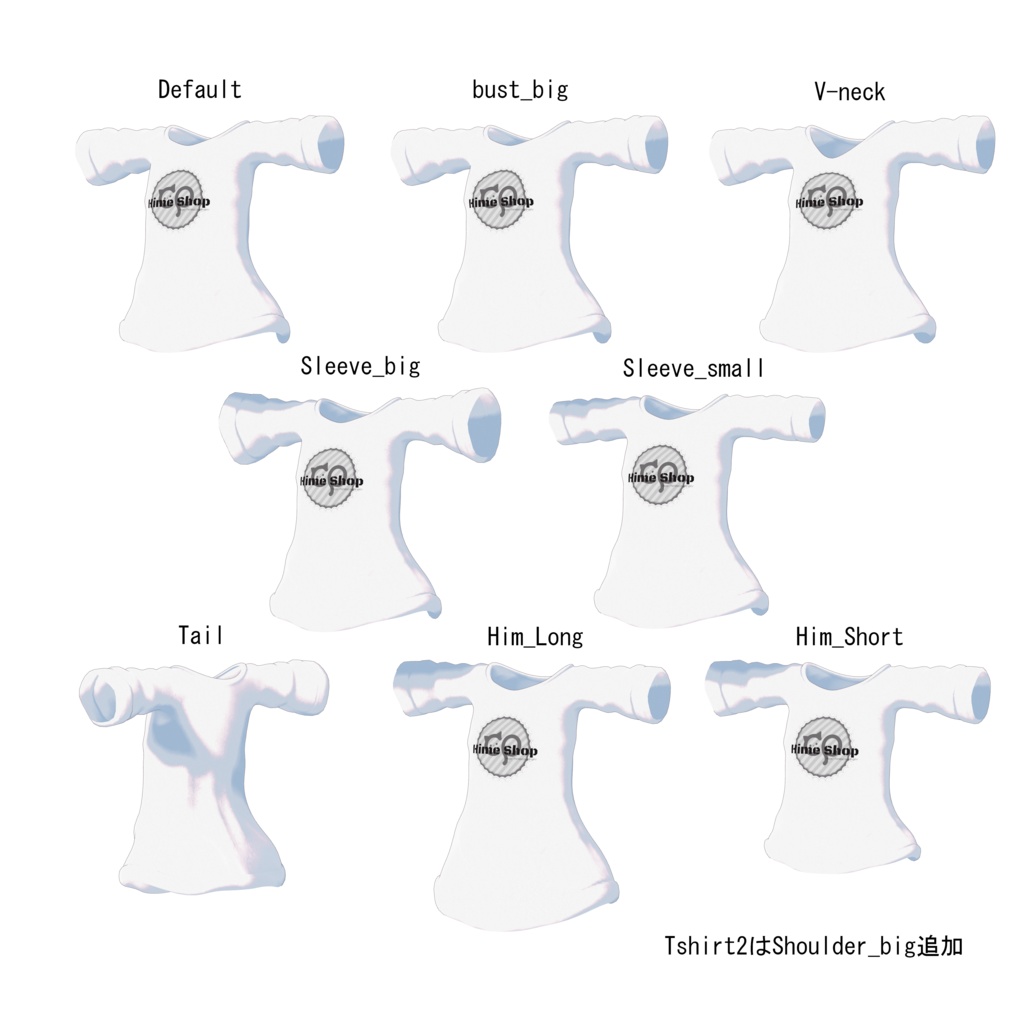 カリンちゃん用『CP-Tshirt』あまとうさぎ【VRChat】