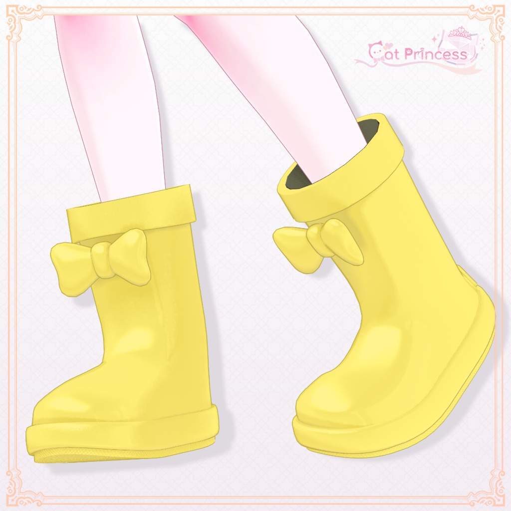 カリンちゃん用『子供用レインブーツ』あまとうさぎ【VRChat】