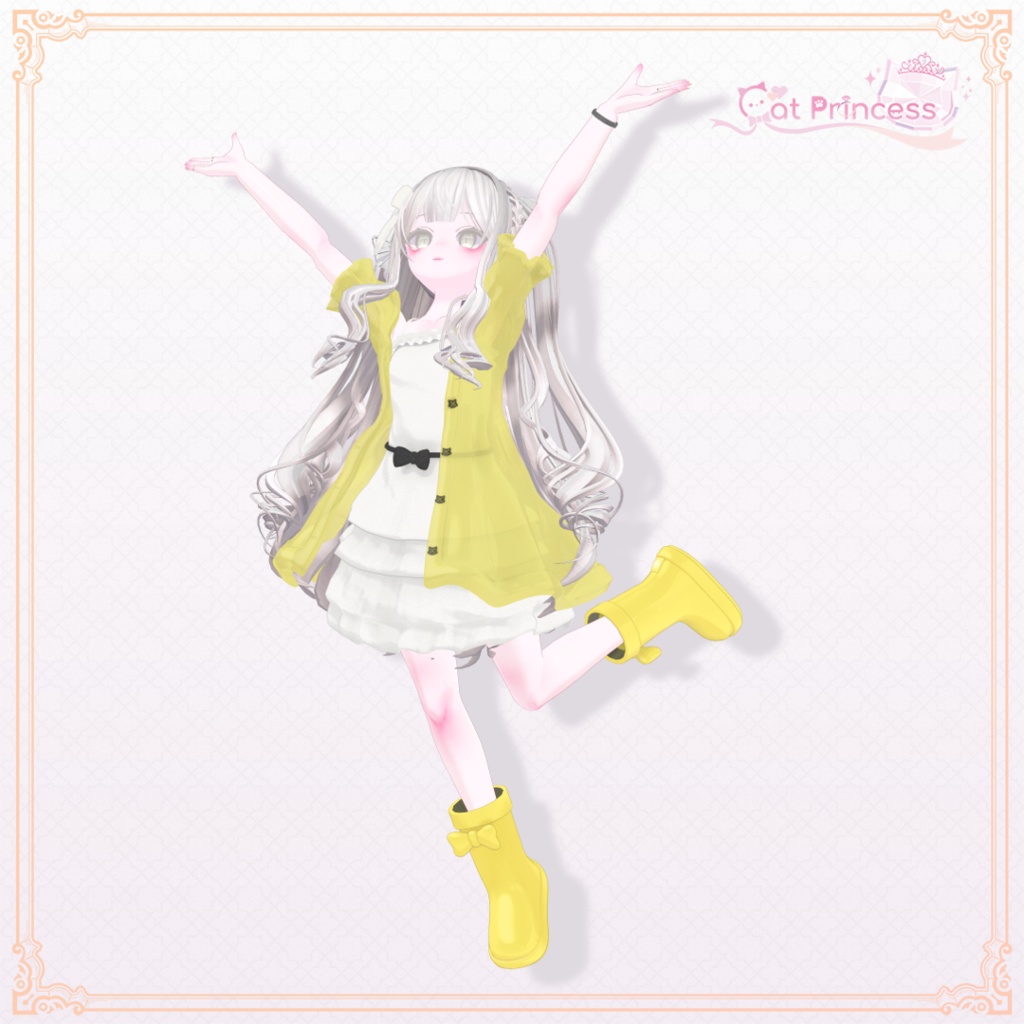 カリンちゃん用『子供用レインブーツ』あまとうさぎ【VRChat】