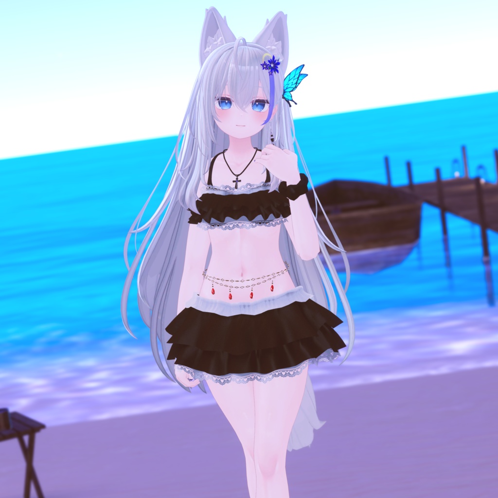 あまとうさぎ&ももね対応衣装『普通のフリル水着』