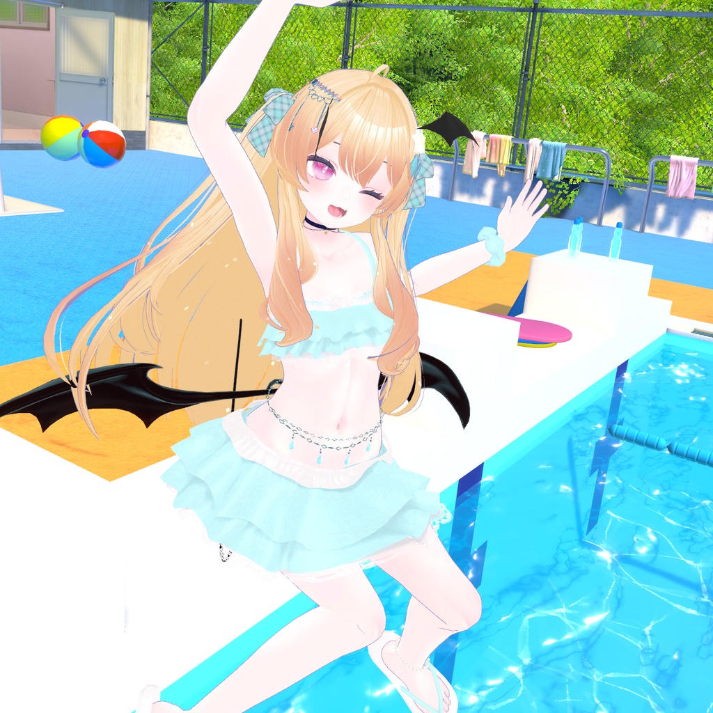 あまとうさぎ&ももね対応衣装『普通のフリル水着』