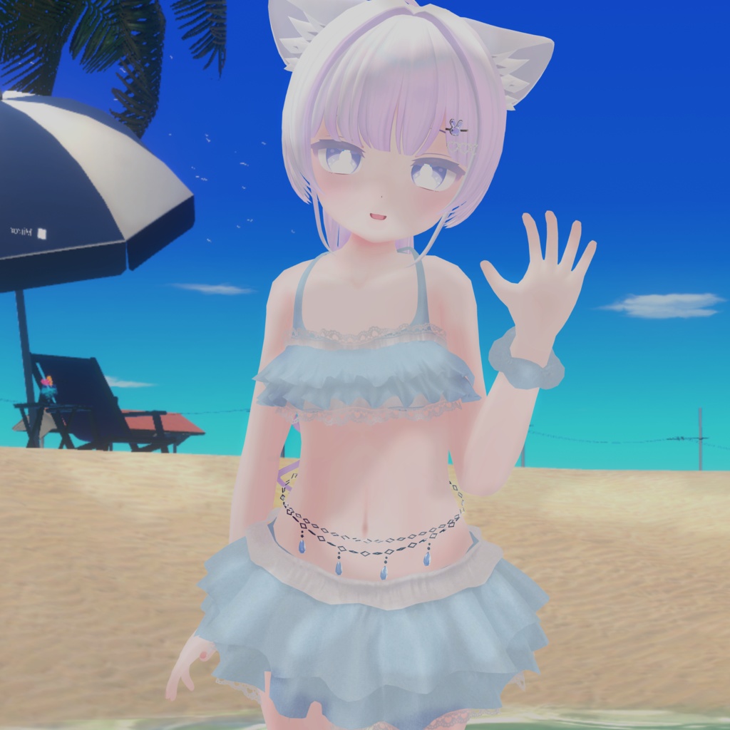 あまとうさぎ&ももね対応衣装『普通のフリル水着』