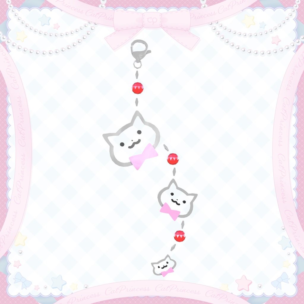 フォロワー3000人記念!無料アイテム『リボン3!+アクセ』VRChat